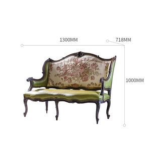 Sofá de Cuero Vintage de Lujo Estilo Chino-Francés, Mueble de Salón de Diseño Original Hecho a Mano con Madera Maciza Antigua Importada - Product Image 6