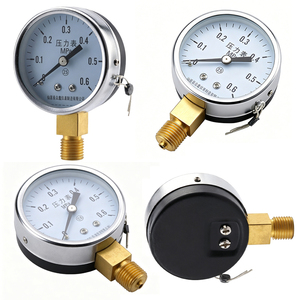 ZX-8-12 0.6 MPa <strong>Pressure</strong> Gauge - 2.5 Accuracy Class Brass <strong>Manometer</strong> for Water/Gas/Oil <strong>Pressure</strong> Measurement - Product Image 2