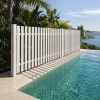 Clôture extérieure élégante, personnalisable, résistante à la rouille, écologique, de luxe, en alliage d'aluminium de qualité supérieure, avec revêtement en poudre