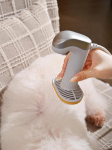 Nouveautés : Kit de toilettage professionnel 2-en-1 pour chiens et chats, avec poignée confortable et machine intégrée de séchage et de démêlage des poils pour animaux. - Product Image 2