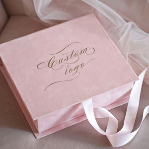 <span class=keywords><strong>Boîte</strong></span> d'invitation <span class=keywords><strong>de</strong></span> mariage rose poudré <span class=keywords><strong>vide</strong></span> personnalisée avec pompon et logo en aluminium personnalisé, parfaite pour les cadeaux <span class=keywords><strong>de</strong></span> demoiselle d'honneur - Product Image 3