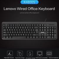 Clavier filaire d'origine Lenovo K4800S, interface USB, ordinateur portable, ordinateur tout-en-un, ordinateur de bureau, clavier silencieux et étanche