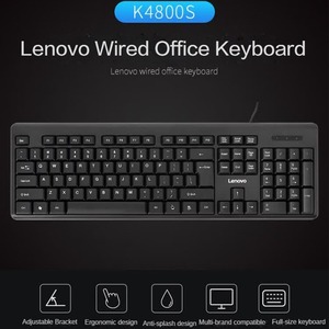 <span class=keywords><strong>Clavier</strong></span> filaire d'origine Lenovo K4800S, interface USB, ordinateur portable, ordinateur tout-en-un, ordinateur de bureau, <span class=keywords><strong>clavier</strong></span> silencieux et étanche - Product Image 2