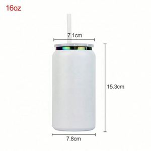 Wholesale 16Oz Stainless Steel Tumbler Cups <b>Mason</b> <b>Jars</b> Gold Electroplated for Laser Engraving Sublimation Blanks - Product Image 3