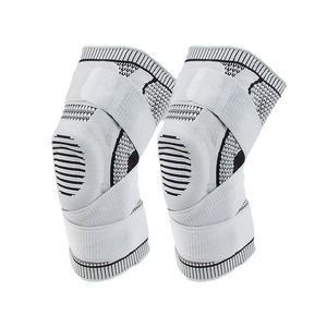 Rodillera Deportiva de Compresión Transpirable con Estabilizador Lateral de Resorte y Absorción de Impactos de Silicona con Diseño de Escamas de Pez - Product Image 4