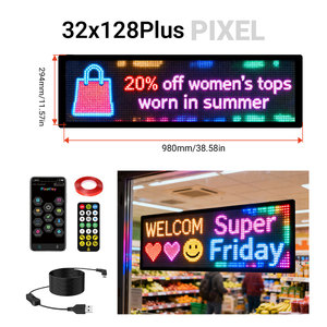 Pantalla LED Digital USB Flexible, Personalizable con Texto, Animación, Ritmo Musical, para Tiendas, Bares, Ventanas de Automóviles - Product Image 2