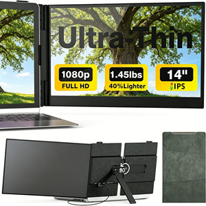 Écran externe portable de 14 pouces, écran d'affichage 1080P, moniteur, écran étendu, ordinateur portable, MacBook, <span class=keywords><strong>Windows</strong></span>/Chrome - Product Image 1