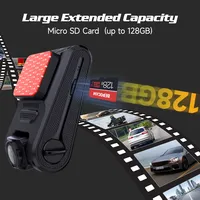 1080P Dash Cam pour voitures avant et arrière 2 ''voiture DVR enregistreur vidéo NightVision Dashcam Voiture Parking moniteur boîte noire ZD06 + 64G