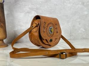 Sac bandoulière en cuir de qualité supérieure, parfait pour un usage quotidien, les voyages ou le travail, avec une finition lisse, du cuir durable, plusieurs poches - Product Image 5