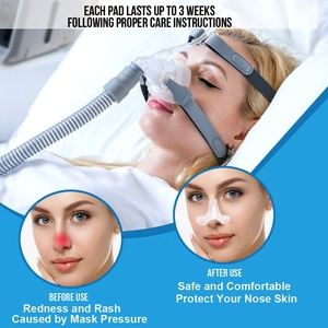 Almohadillas nasales de gel <span class=keywords><strong>para</strong></span> máscara CPAP Almohadillas nasales-Suministros CPAP-Almohadilla cómoda de silicona <span class=keywords><strong>para</strong></span> máscara de <span class=keywords><strong>apnea</strong></span> del sueño-Cojines CPAP <span class=keywords><strong>para</strong></span> máscaras - Product Image 6