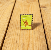 Épinglette en métal émaillé souple de haute qualité, broche décorative singe animal sauvage, badge de revers souvenir personnalisé Xcaret Park
