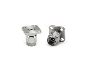 Connecteur RF 2,92 mm mâle en acier inoxydable à montage sur bride mâle/femelle - Product Image 6