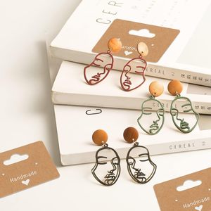 Dày Bông tai giấy chủ thẻ trống vẻ đẹp bông tai thẻ hiển thị Kraft Bông tai chủ thẻ với 2 lỗ - Product Image 3