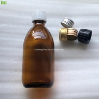 Bouteille de sirop contre la toux en verre ambré 100ml 125ml 150ml 250ml 300ml 500ml Sirop inviolable bouchon résistant aux enfants