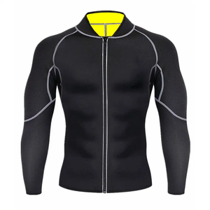 Vêtements de sport en gros pour hommes : Combinaison de <span class=keywords><strong>sauna</strong></span> à compression, <span class=keywords><strong>T</strong></span>-<span class=keywords><strong>shirt</strong></span> de musculation à manches longues, <span class=keywords><strong>T</strong></span>-<span class=keywords><strong>shirt</strong></span> de sport grande taille - Product Image 5