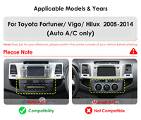 Autoestéreo Android CARUPEZ de 9.7 Pulgadas IPS para Fortuner/Vigo/Hilux 05-14 8 Núcleos 7862S Estilo Tesla Vertical con Cámara de Reversa y 1 Año de Garantía