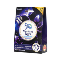 PurFresh Lot de 4 Sachets Parfumés Lavande Nuit Mystique Longue Durée Design Moderne pour Vêtements Anniversaire