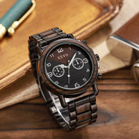 Montre à quartz écologique pour homme avec mouvement à perles, cadran rond de 30 mm, boîtier en alliage de zinc, affichage à aiguilles, bracelet en alliage