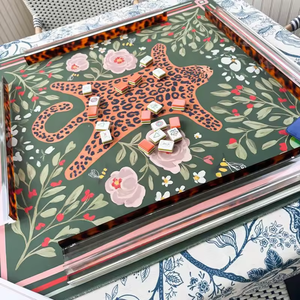 Tapetes de Mahjong Plegables Portátiles de Lujo <span class=keywords><strong>al</strong></span> por Mayor, con Patrones de Animales Marrones, Hechos de Caucho Natural, Aptos para Mesa de Mahjong y Póker - Product Image 2