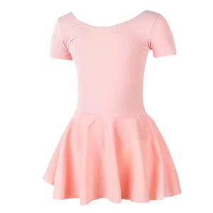 子供半袖バレエレオタードシフォンスカートダンスドレスバレリーナ体操着女の子クラスステージ - Product Image 4