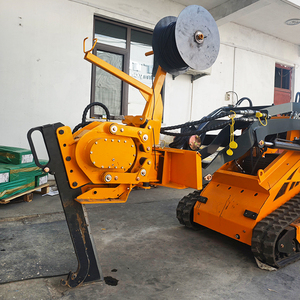 Derette Mini Skid chỉ đạo V1000 nhà máy Trung Quốc trực tiếp nhỏ gọn theo dõi loader với rung cày tập tin đính kèm để bán - Product Image 3