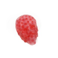 Jouet sensoriel anti-stress Tête de mort violette / Balle à presser anti-stress / Jouet en plastique à bulles pour adultes et enfants