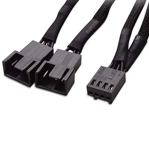 Câble adaptateur convertisseur d'alimentation pour ventilateur <span class=keywords><strong>PWM</strong></span>, 4 broches, 1 femelle vers 2 mâles, pour ordinateur PC - Product Image 3