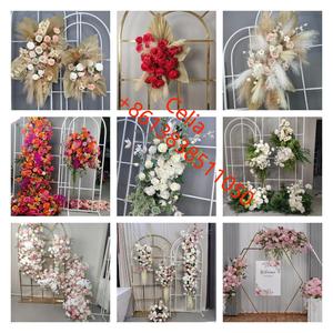 Décorations de mariage Arrangements floraux d'angle Arches de mariage roses Rangées de fleurs pour cérémonie - Product Image 6