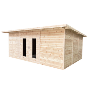 Cobertizo de Almacenamiento de Madera de Diseño Moderno para Exteriores <span class=keywords><strong>Casa</strong></span> de Jardín Rústica de Madera de Cedro Impermeable - Product Image 2