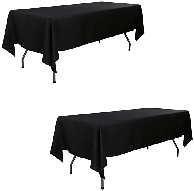 Rectangle Table Cover Tablecloth 60x126 inch Washable Polyester Fabric Table Cloth for Wedding Party Dining Banquet Decoration