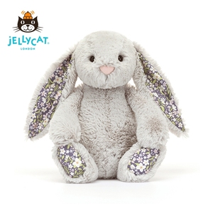 Muñeco de Conejo de Peluche Corto con Diseño Floral del Reino Unido, Juguete de Peluche Reconfortante de Algodón PP de 31cm-50cm, Juguete para Niños, Regalo de Año Nuevo con Peso - Product Image 3