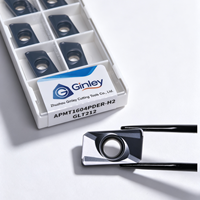 Inserto de Carburo de Tungsteno para Fresado APMT1604PDER-H2 APMT1204 APMT1604 APMT2205 para Acero al Carbono, Acero Inoxidable y Hierro Fundido