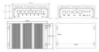 Mini serveur sans ventilateur 8e génération i3 8140U prise en charge de 6 Intel I225V 2.5G RJ45 Lan VPN routeur Pfsense