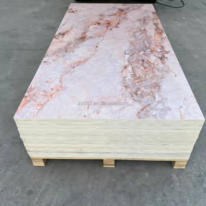 Plaque de marbre PVC 4x9 pieds 3mm en stock, vente en gros et au détail <span class=keywords><strong>pour</strong></span> la décoration murale de bureaux, magasins, maisons et hôtels - Product Image 1