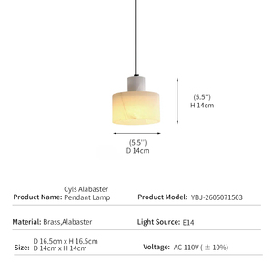 Lámpara Colgante Moderna de Latón y Alabastro, Estilo Nórdico Minimalista, para Dormitorio, Mesita de Noche, Decoración de Lujo para Villa, Salón de Té, Diseño Artístico - Product Image 3