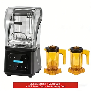 Máquina Comercial de Granizados de Alta Velocidad para Tiendas de Té con Leche, Totalmente Automática, Pantalla Táctil, 1.8L de Capacidad, 2200W, Trituradora de Hielo para Batidos - Product Image 6