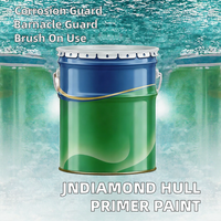 Diamond Chem Hull - Imprimación Epoxi Anticorrosiva para Prevención de Barnacles, Revestimiento de Goma Anticorrosión, Pintura Líquida para Barcos, Aplicación con Brocha
