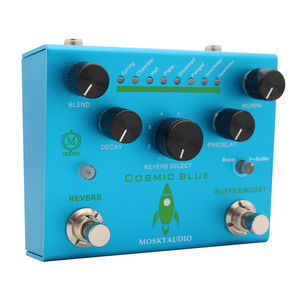 Mosky Cosmic Blue riverbero/booster/buffer pedale-8 modalità di riverbero con True Bypass, Studio/chitarra dal vivo/potenziatore della catena del segnale basso - Product Image 2