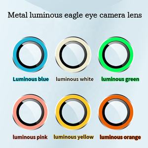 Protector <span class=keywords><strong>de</strong></span> lente <span class=keywords><strong>de</strong></span> cámara luminoso <span class=keywords><strong>de</strong></span> neón, cobertura 3D <span class=keywords><strong>de</strong></span> vidrio fluorescente antiarañazos para teléfonos móviles iPhone 11 16 Pro - Product Image 4