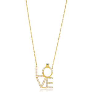 Hot Selling Solitaire Ring Design Love Silver Pendant Turkish Wholesale 925 Silver Sterling Jewelry - Product Image 1