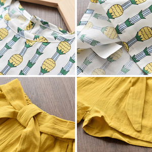 Conjunto de Ropa de Verano para Bebé de 2 Piezas, Elegante, Casual, Transpirable y Lavable, de Algodón, al por Mayor, desde China - Product Image 4