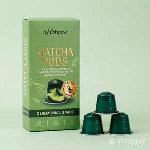 Cápsulas de <span class=keywords><strong>Matcha</strong></span> Puro Compatibles con Nespresso, Cápsulas de Té Verde de Marca Privada al por Mayor, Fuente Directa del Fabricante - Product Image 1
