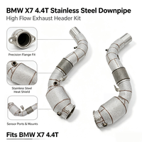Tubería de Escape de Alto Flujo para BMW X7 M60i 4.4T 2023-2025, Tubos de Escape con Protector Térmico, Ajuste Directo