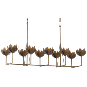 Elegant LED Chandelier French Vintage Pendant Handcrafted Hanging <b>Light</b> for Living Room Dining Kitchen 110V - Product Image 6