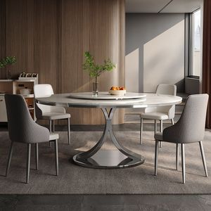 Juego de Mesa de Comedor Redonda Moderna y Minimalista de 4 Piezas, Muebles Duraderos para Comedor, para Niños, Adultos y Ancianos - Product Image 3