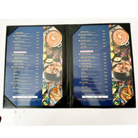 Protège-menu en cuir de luxe sur mesure format légal 8,5x14, classeur à 6 pages pour restaurants, hôtels, bars, clubs