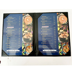 Carpeta de Menú de Cuero de Lujo Personalizada, Tamaño Legal 8.5x14, con 6 Páginas de Vista, para Restaurante, Hotel, Bar, Club - Product Image 6