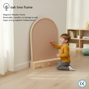 <span class=keywords><strong>Tableau</strong></span> magnétique à dessin en chêne style Art Déco UCI |   <span class=keywords><strong>Tableau</strong></span> d'écriture durable et écologique en forme d'arche pour enfants d'âge préscolaire - Product Image 5