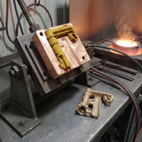 Moule de fonderie sur mesure en alliage de cuivre de haute précision pour le moulage par gravité de corps de robinet en laiton pour articles sanitaires, fabricant d'outillage de fonderie