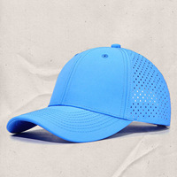 Gorra de Béisbol de 6 Paneles de PVC Impermeable, Transpirable y de Secado Rápido para Verano, con Logotipo Personalizado; Gorra para Mujer que Estiliza la Cara y Protege del Sol